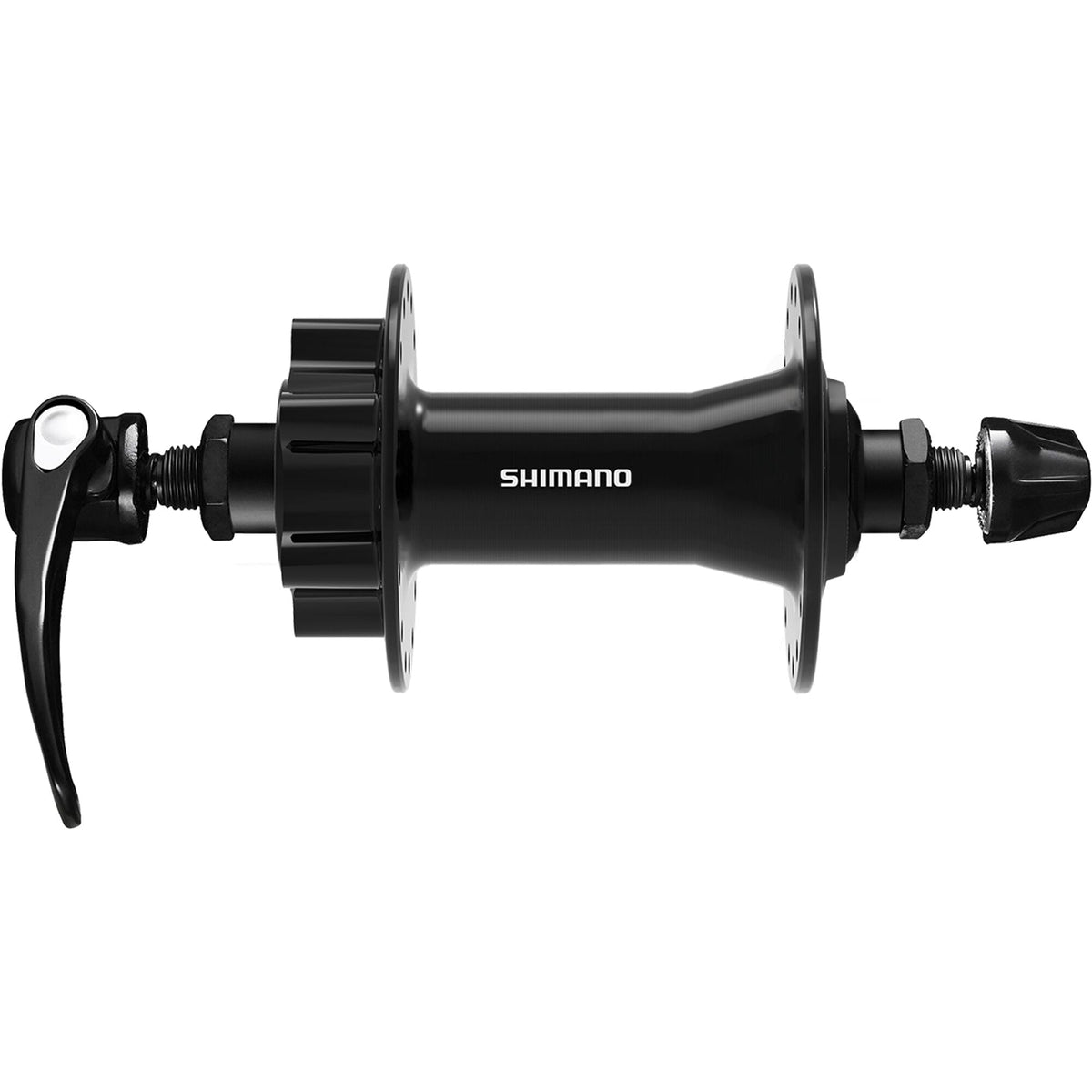 Shimano HB-QB400 front hub; for 6 bolt disc mount; 32H; 100 mm Q/R