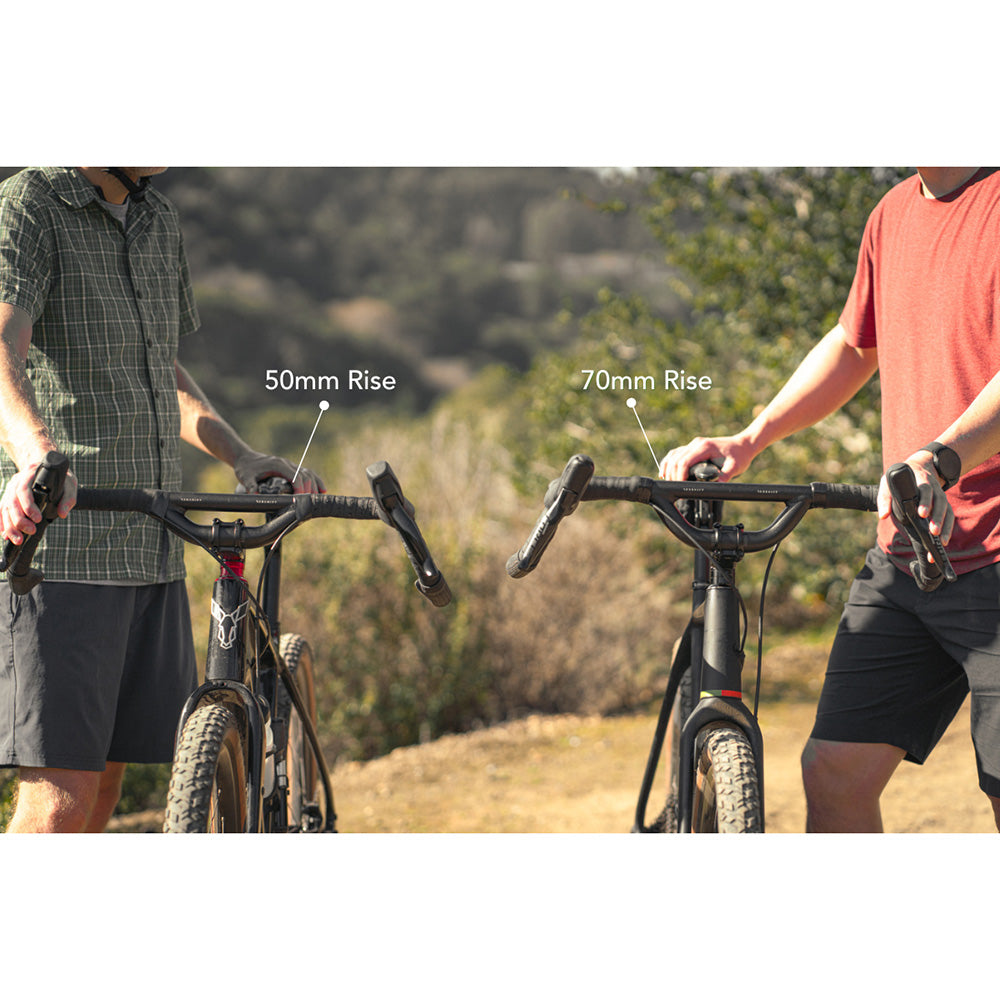 Redshift Sports Top Shelf Handlebar - 70mm Rise Black 44cm
