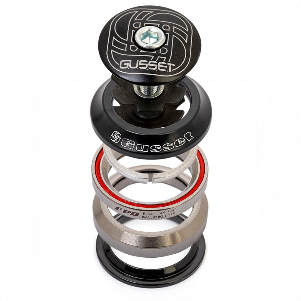 Gusset Components Integrated Headset Black 11/8"