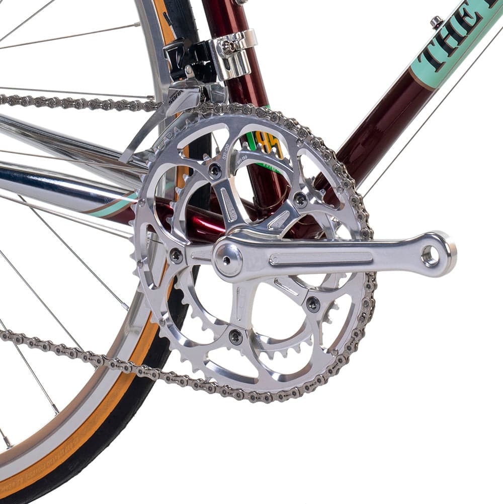 Genetic Heritage Twin Crankset  Silver 172.5mm