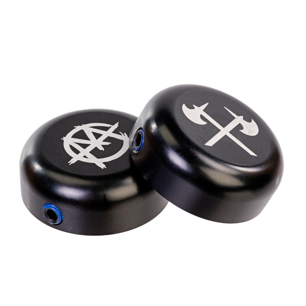 Demolition BMX Axes/Markit Bar Caps Matte Black