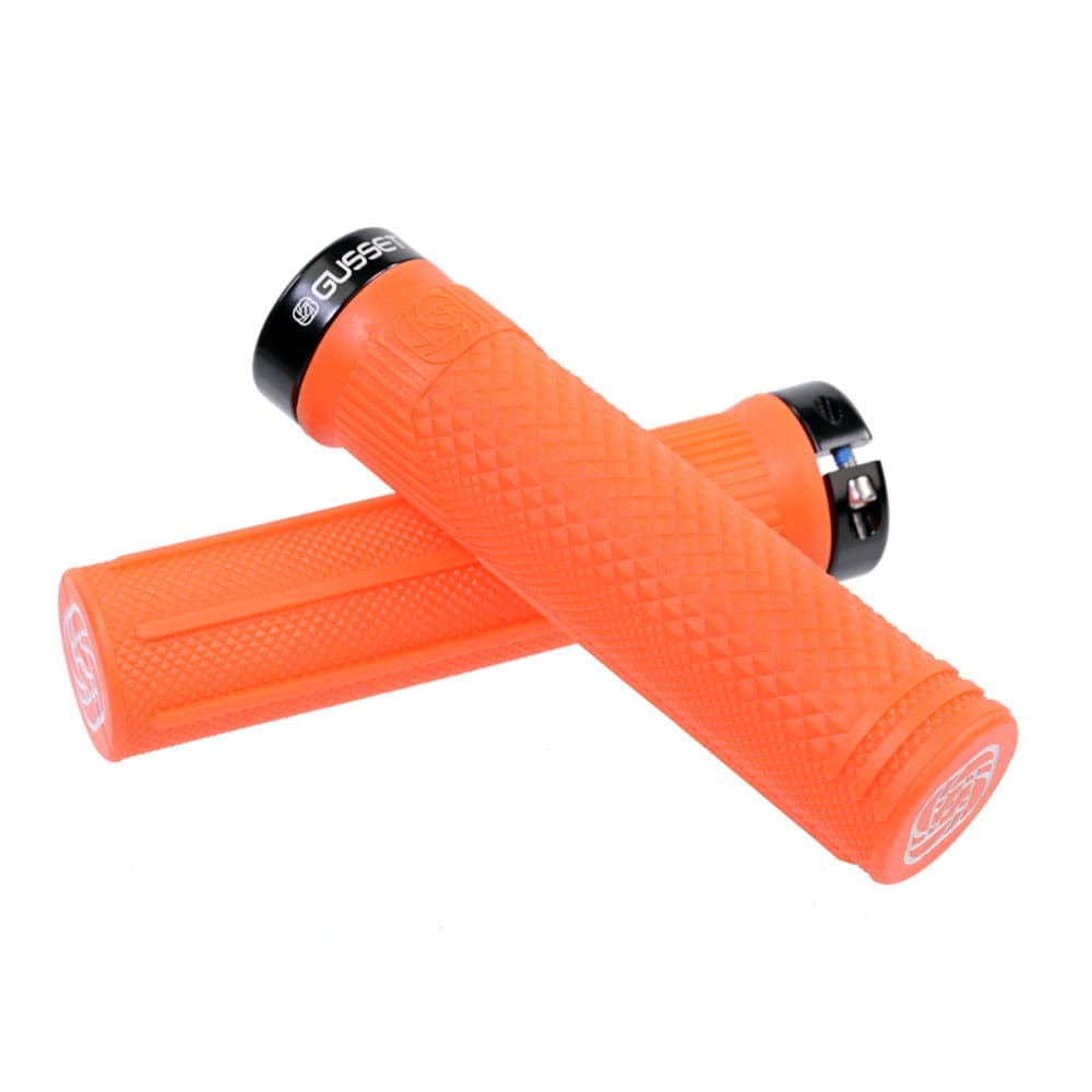 Gusset Grips S2 Lock-On Grip Fluro Orange 133mm