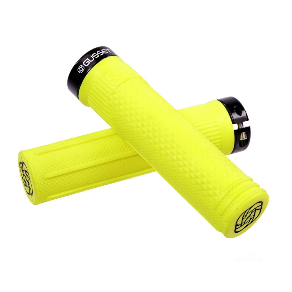 Gusset Grips S2 Lock-On Grip Fluro Yellow 133mm