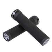 Gusset Grips Single File Lock-On Extra Soft Black 133mm