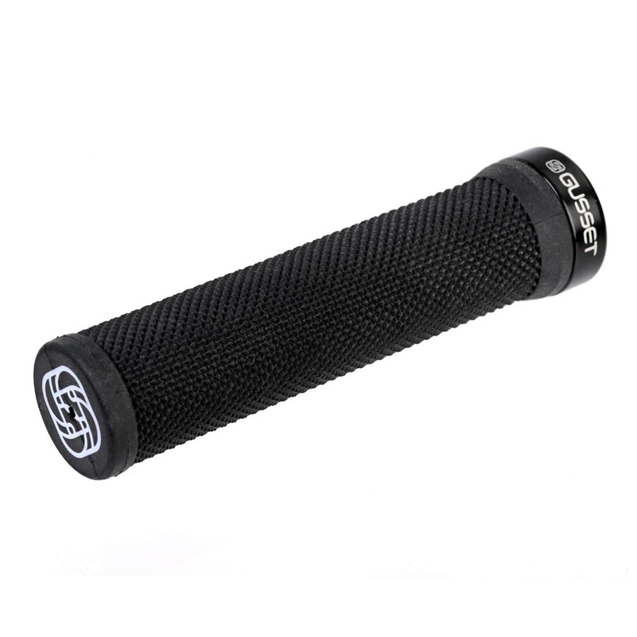 Gusset Grips Single File Lock-On Grips Black 133mm