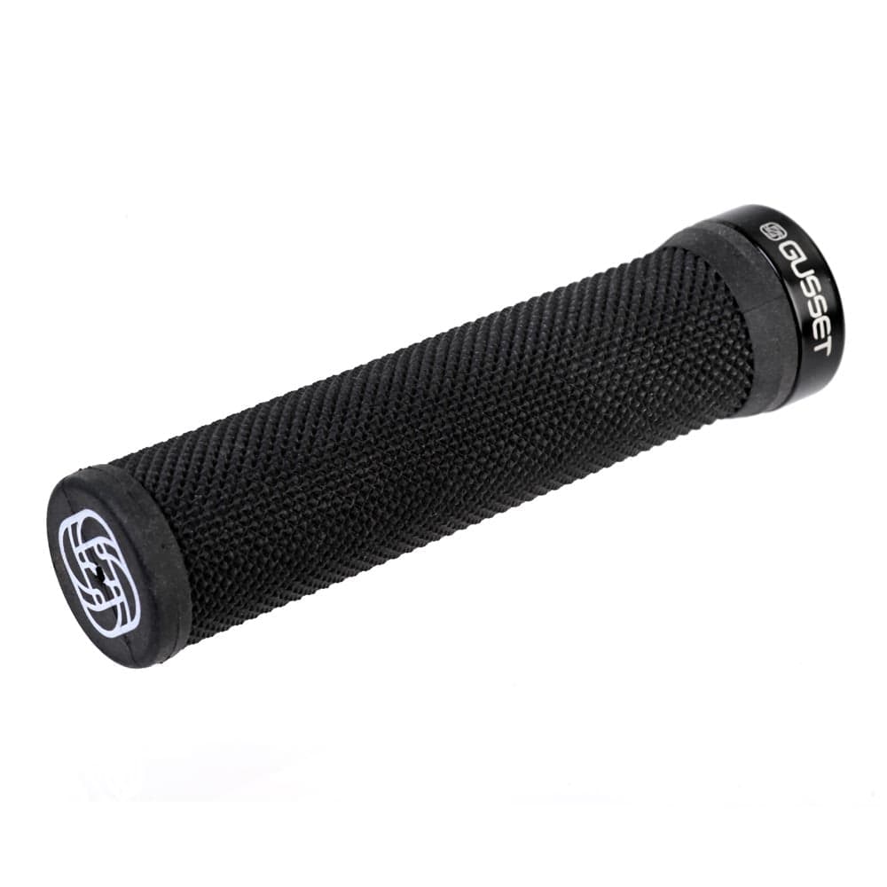 Gusset Grips Single File Lock-On Grips Black 133mm
