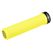 Gusset Grips Single File Lock-On Grips Fluro Yellow 133mm