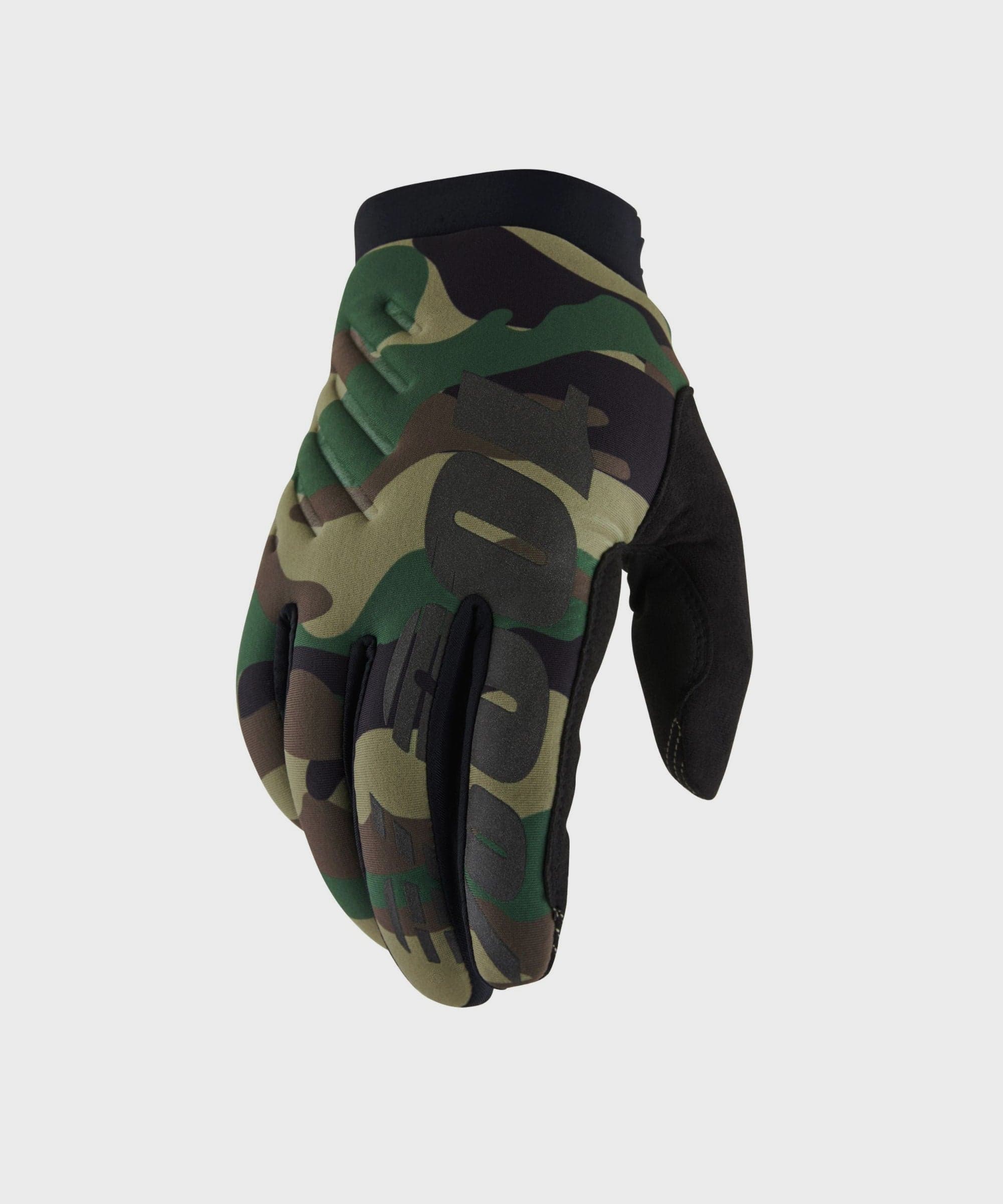 100% Brisker Cold Weather Glove Camo / Black XXL