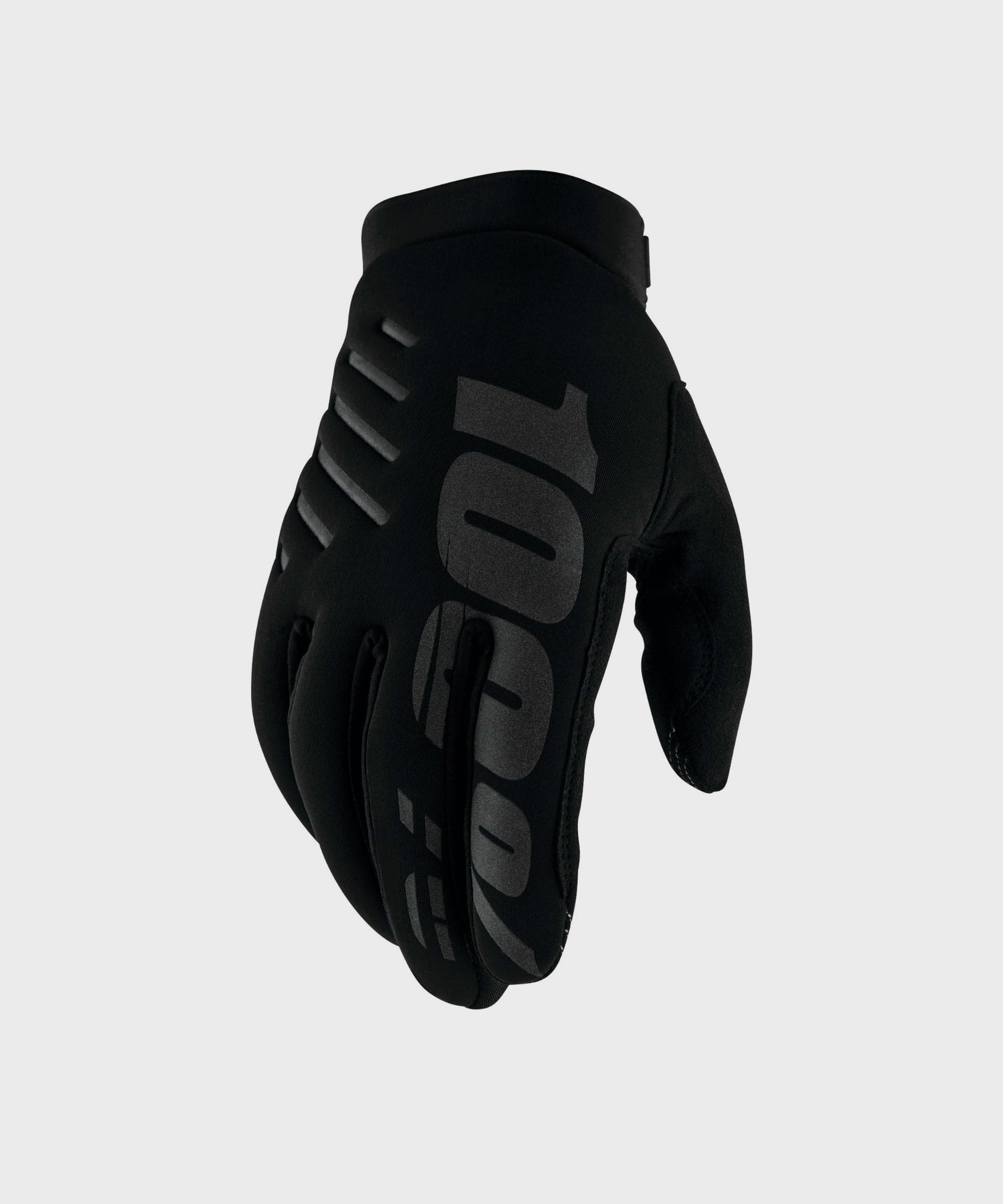 100% Brisker Cold Weather Youth Glove Black / Grey M