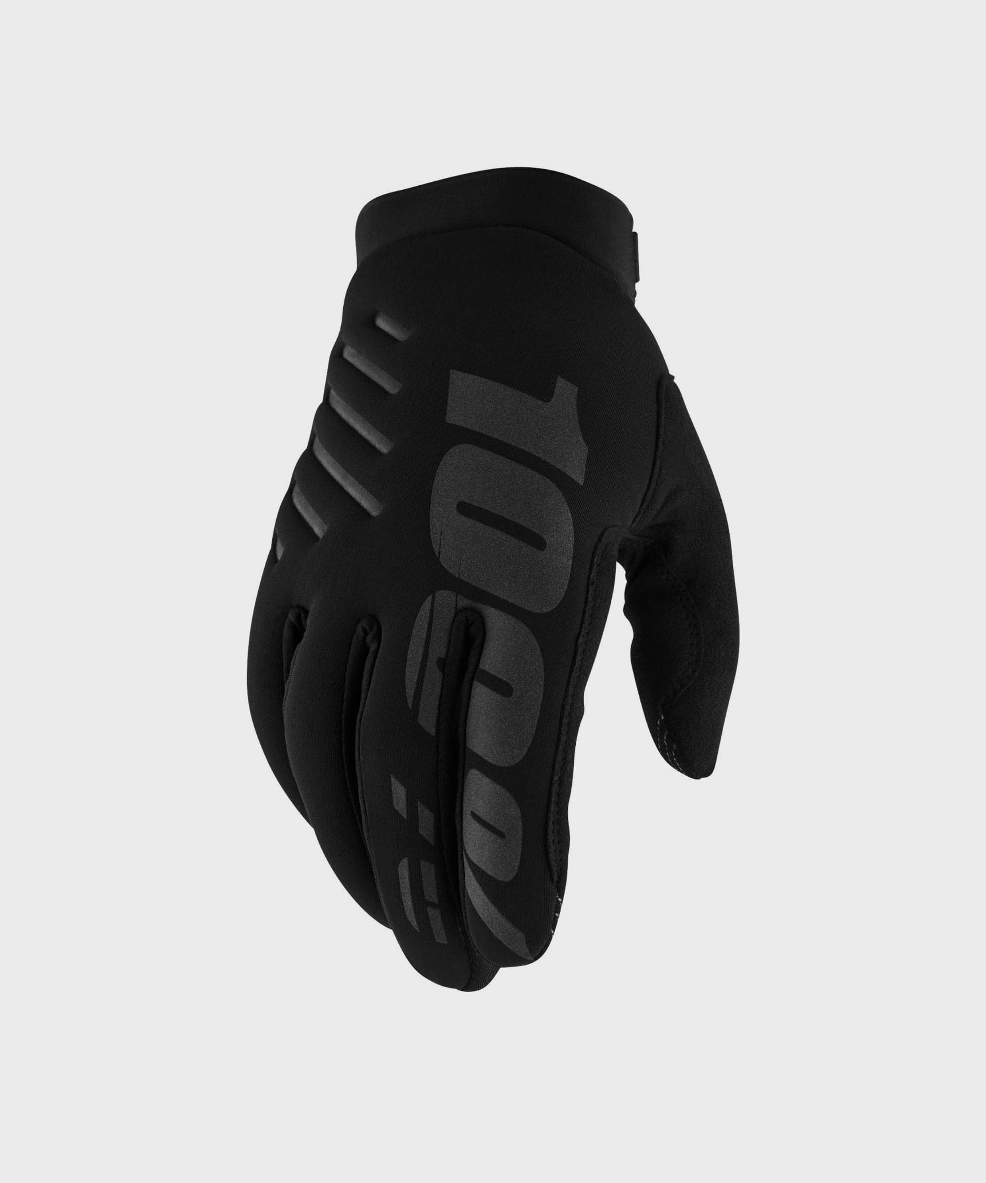 100% Brisker Women's Cold Weather Glove Black / Grey S