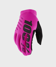 100% Brisker Women's Cold Weather Glove Neon Pink / Black M