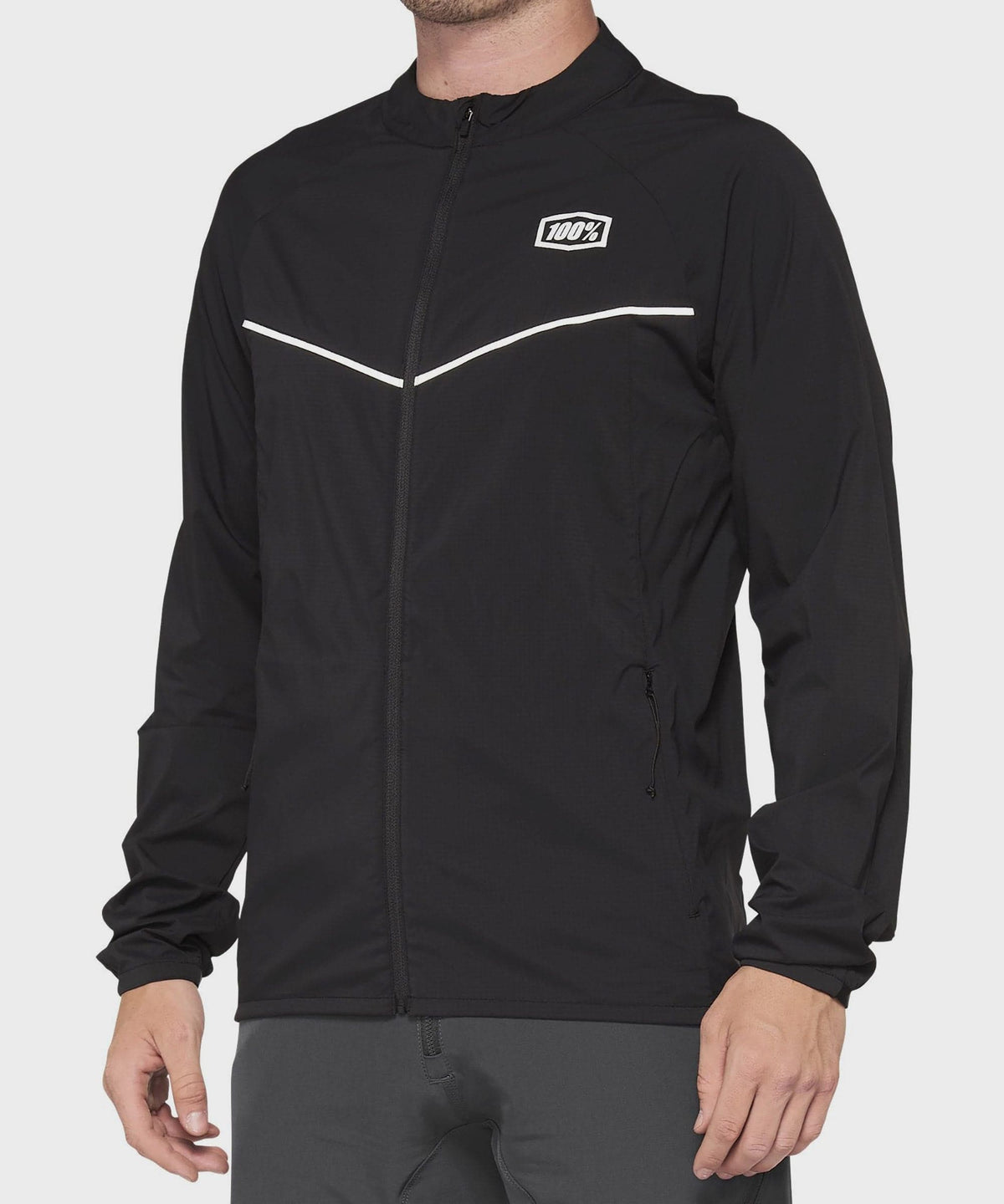 100% Corridor Stretch Windbreaker 2022 Black L