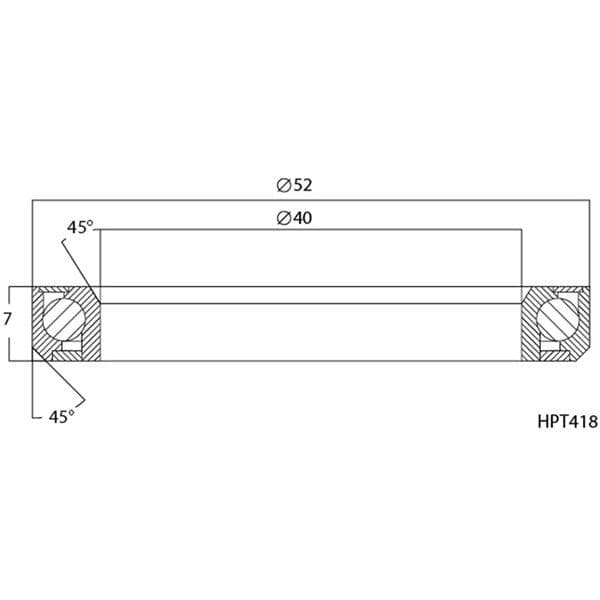 M Part Elite Headset R413 Bearing (40x52x7 45x45) ZS56