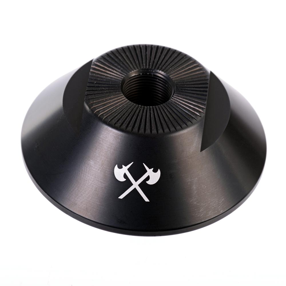 Demolition BMX Hub Guards Matte Black Rear