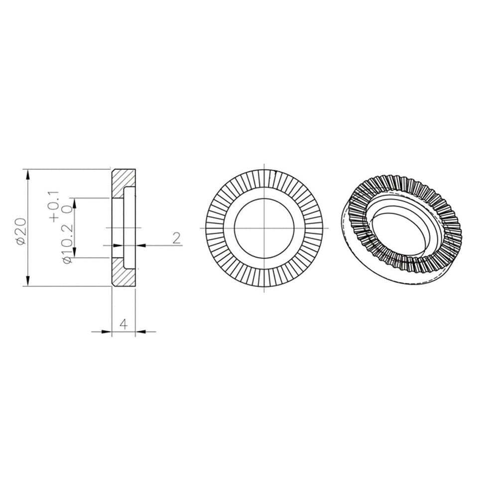 Halo Butch Axle Washers Black 10mm