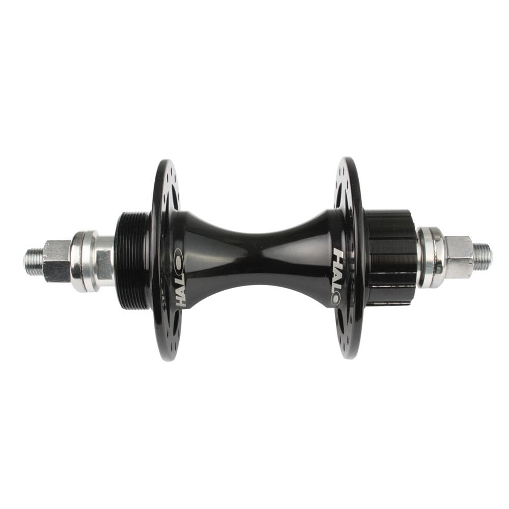 Halo Rear Fix-G Track Hubs Black 24H