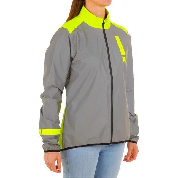 HUMP Women's Ultra Reflect Waterproof Jacket - Reflect / Hi-Viz YW - Size 12