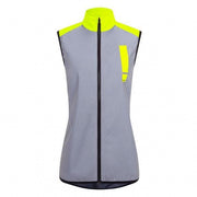 HUMP Women's Ultra Reflect Gilet - Silver Reflect / Hi-Viz Yellow - Size 6