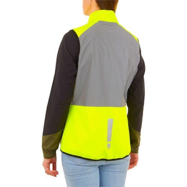 HUMP Women's Ultra Reflect Gilet - Silver Reflect / Hi-Viz Yellow - Size 20