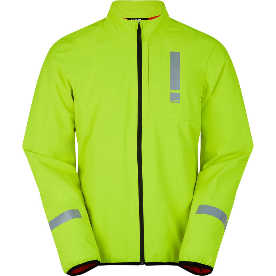 HUMP Men's Waterproof Thermal Reflective Jacket; hi-viz yellow