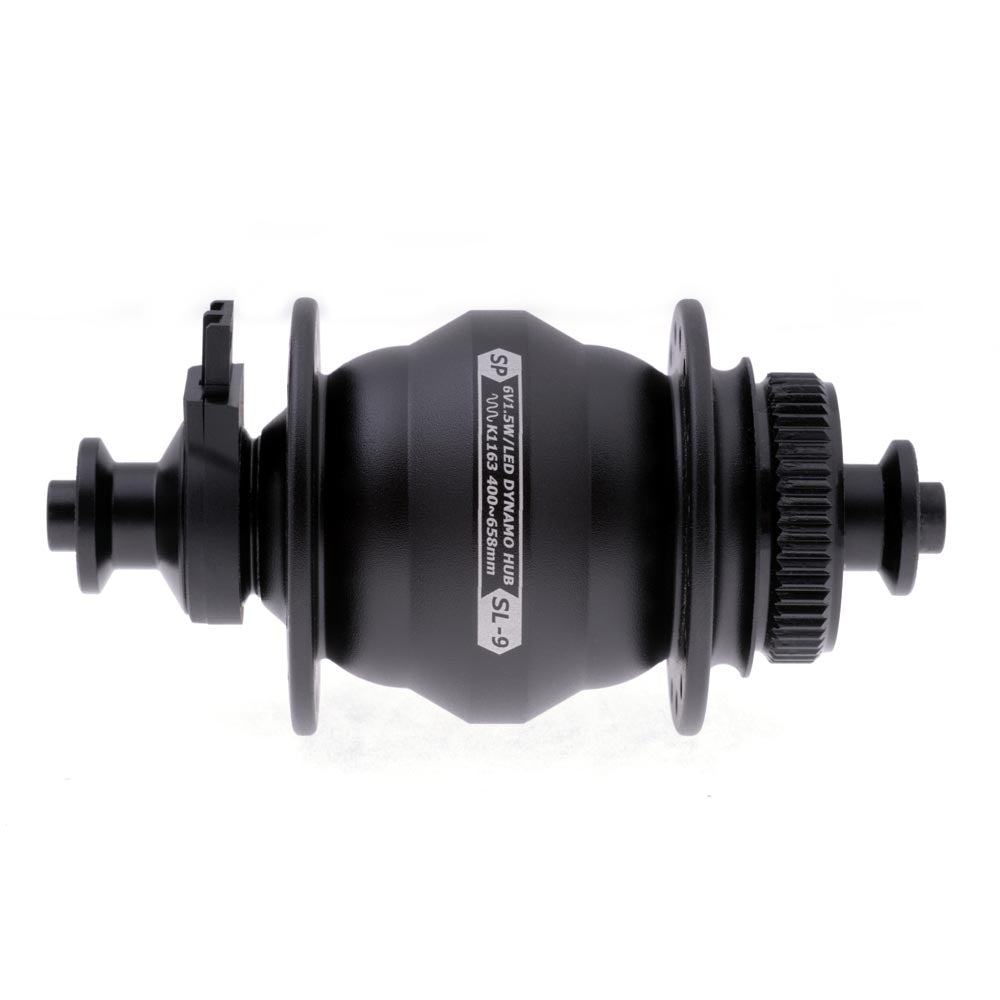 SP Dynamo SL-9 Dyno Hub Black 28H