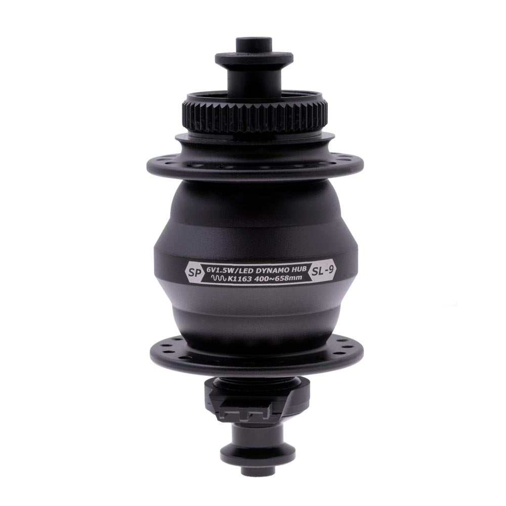 SP Dynamo SL-9 Dyno Hub Black 28H