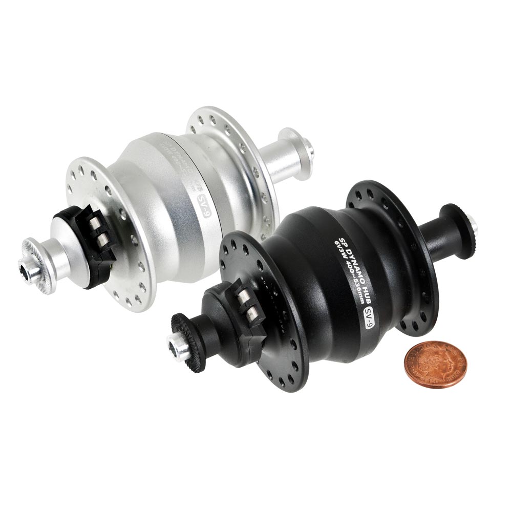 SP Dynamo SV-9 Dyno Hub  Black 24H