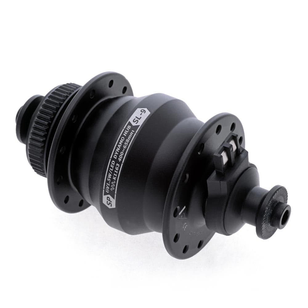 SP Dynamo SL-9 Dyno Hub Black 24H