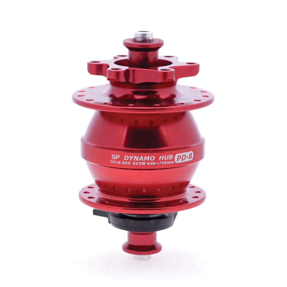 SP Dynamo PD8 - PL8 100mm disc brake dyno hub Black 32H