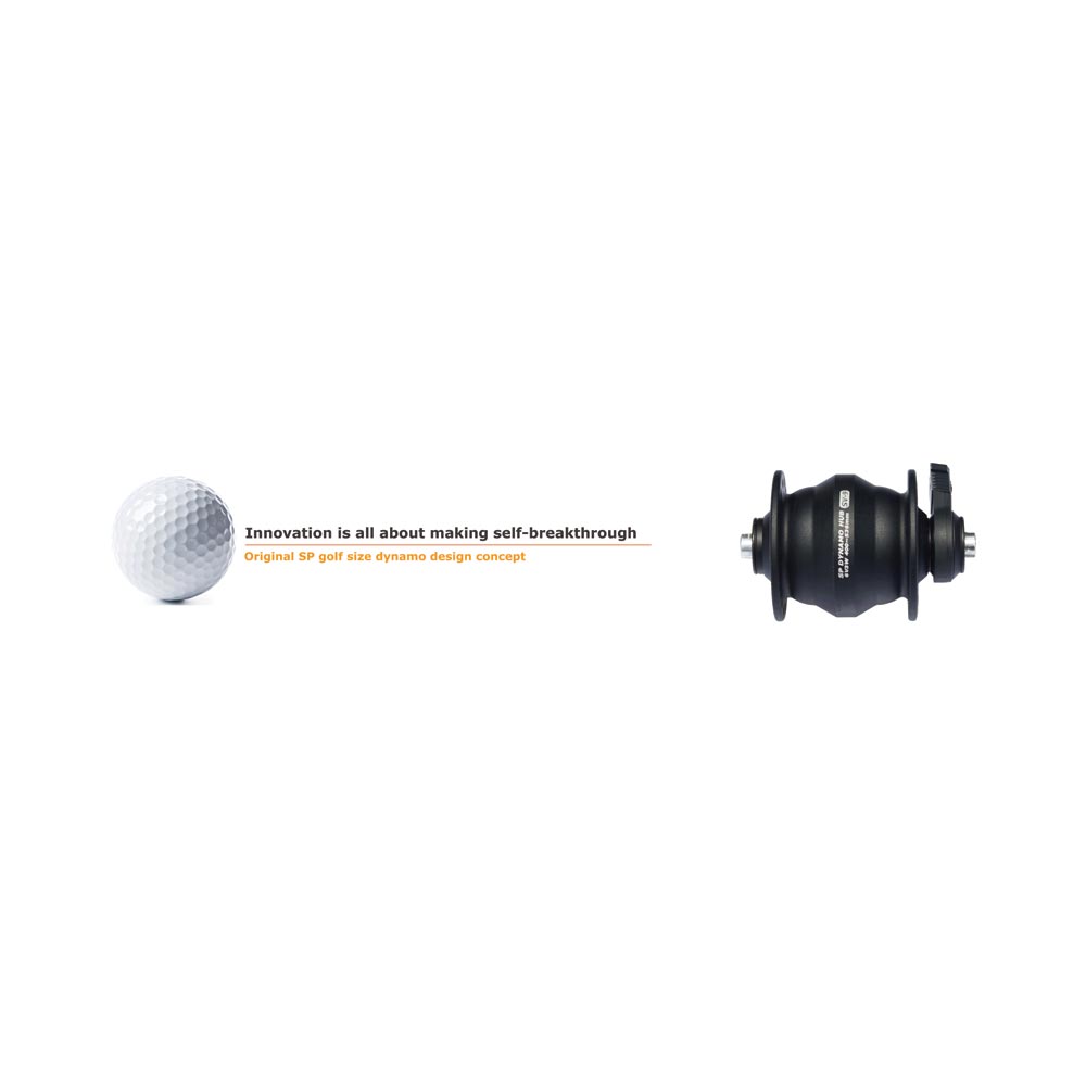 SP Dynamo SV-9 Dyno Hub  Black 24H