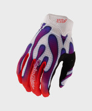 Troy Lee Designs Youth Air Glove - Overspray - White/Violet - Y-XL