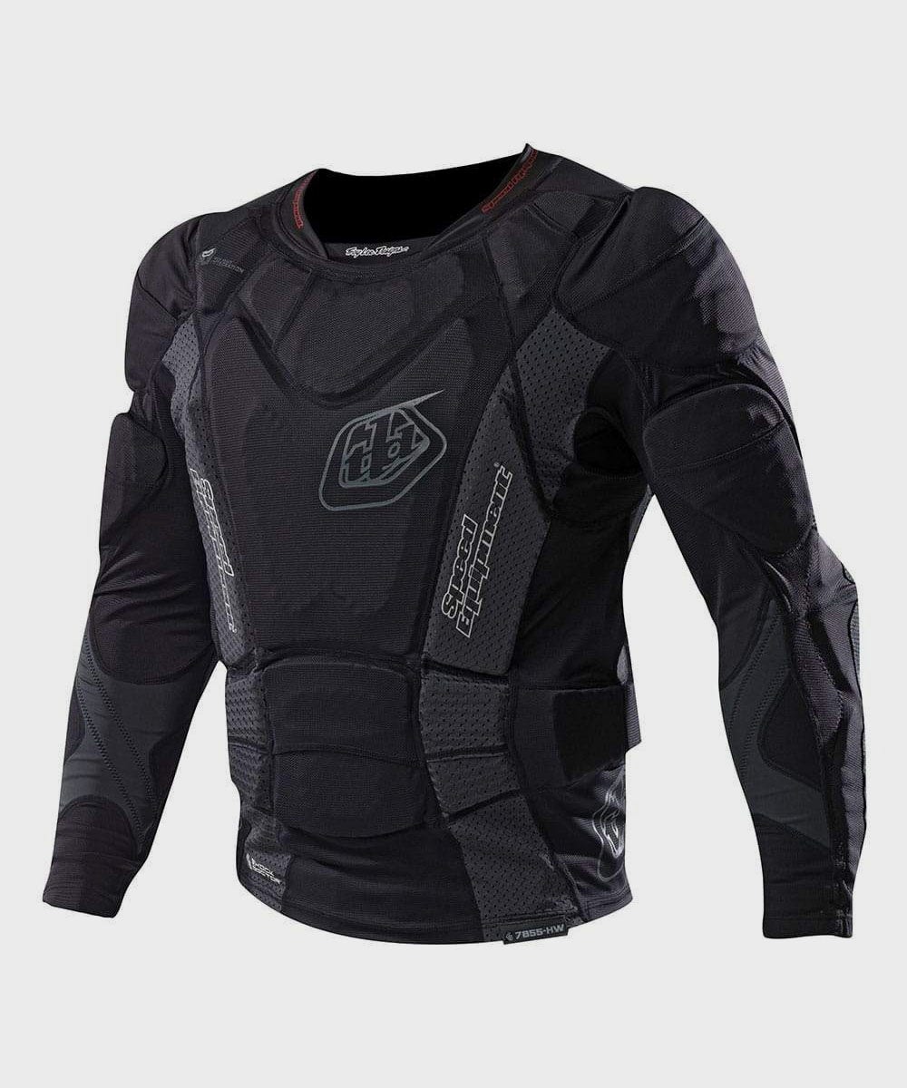 Troy Lee Designs UPL7855 HW Youth Long Sleeve Shirt - Solid Black Y-L