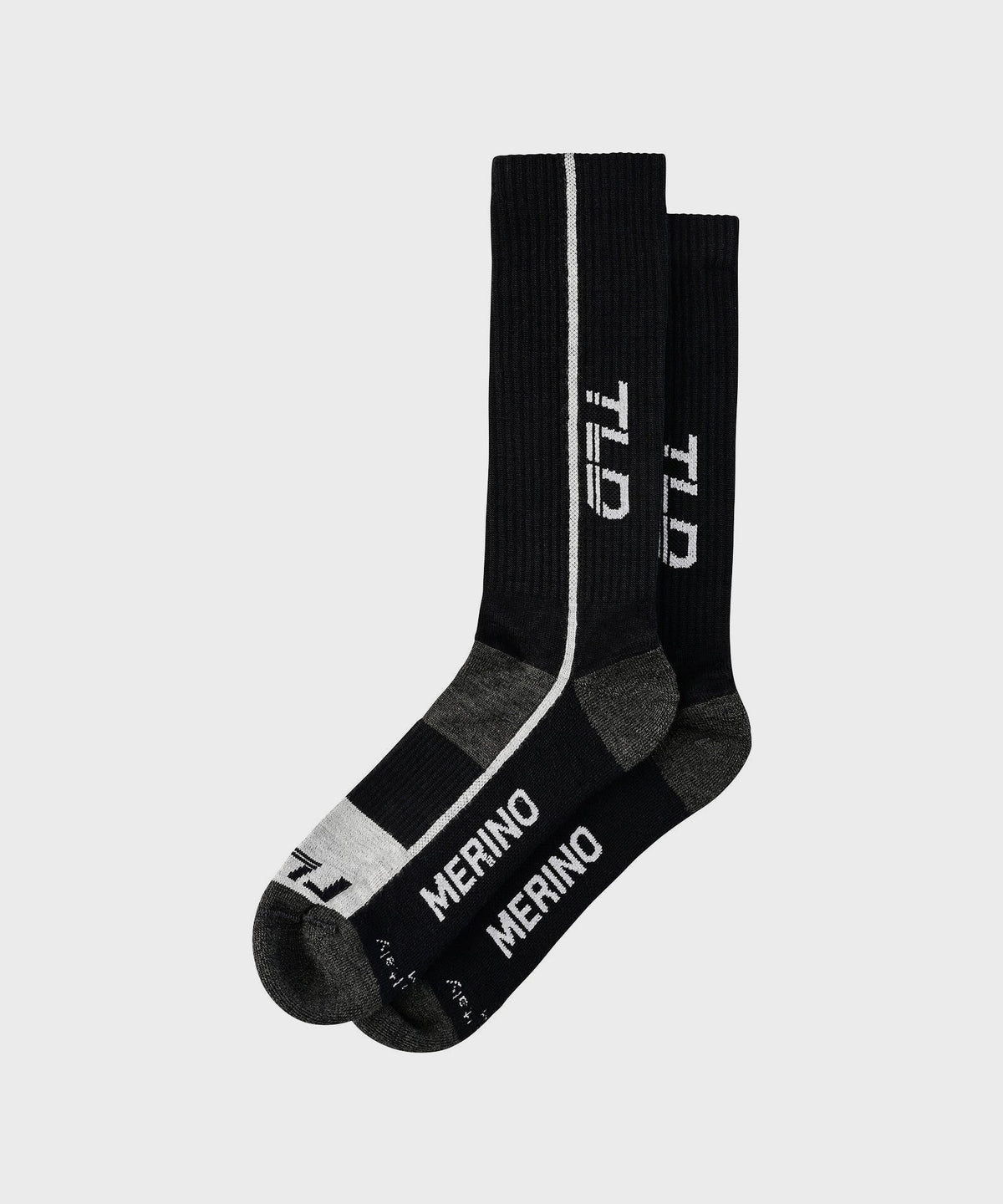 Troy Lee Designs Chill Merino Wool Socks - Mono - Black - L/XL