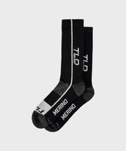 Troy Lee Designs Chill Merino Wool Socks - Mono - Black - L/XL