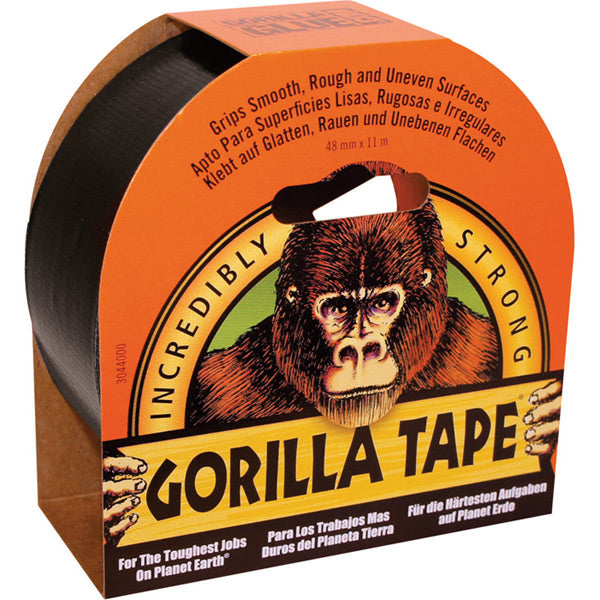 Gorilla Black Tape 11m x 48mm - Pack of 6