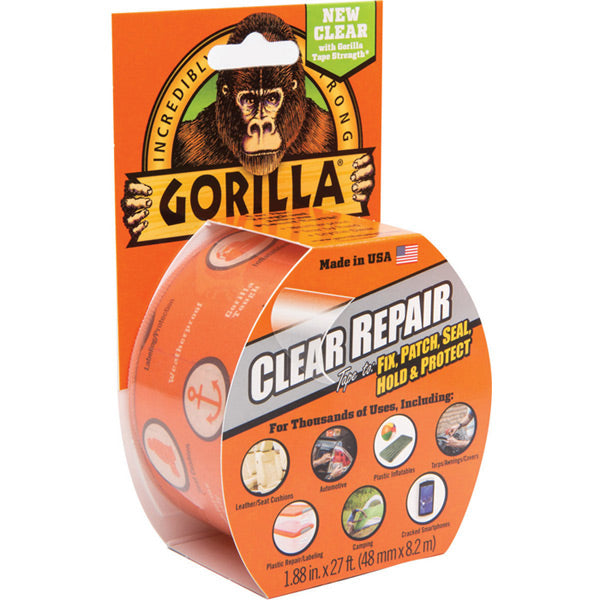Gorilla Clear Repair Tape 8.2m x 48mm - Pack of 6