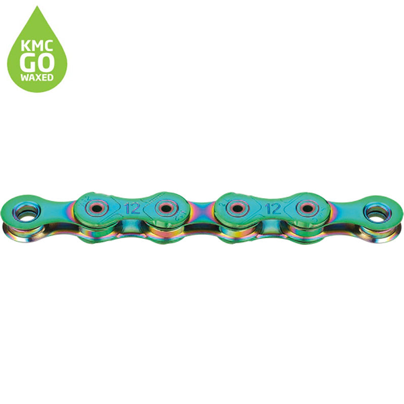 KMC X12L Aurora Light Green Waxed 126L