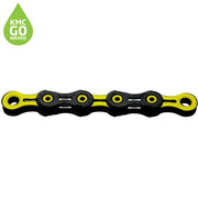 KMC X11 DLC Waxed Chain 118L - Black/Yellow