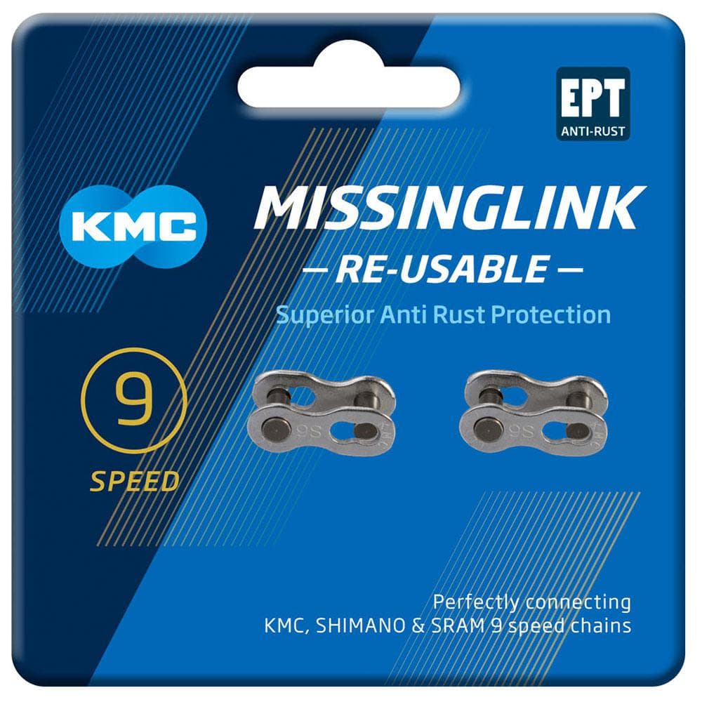 KMC MissingLink 9R EPT Silver 2 Pr (Reusable)