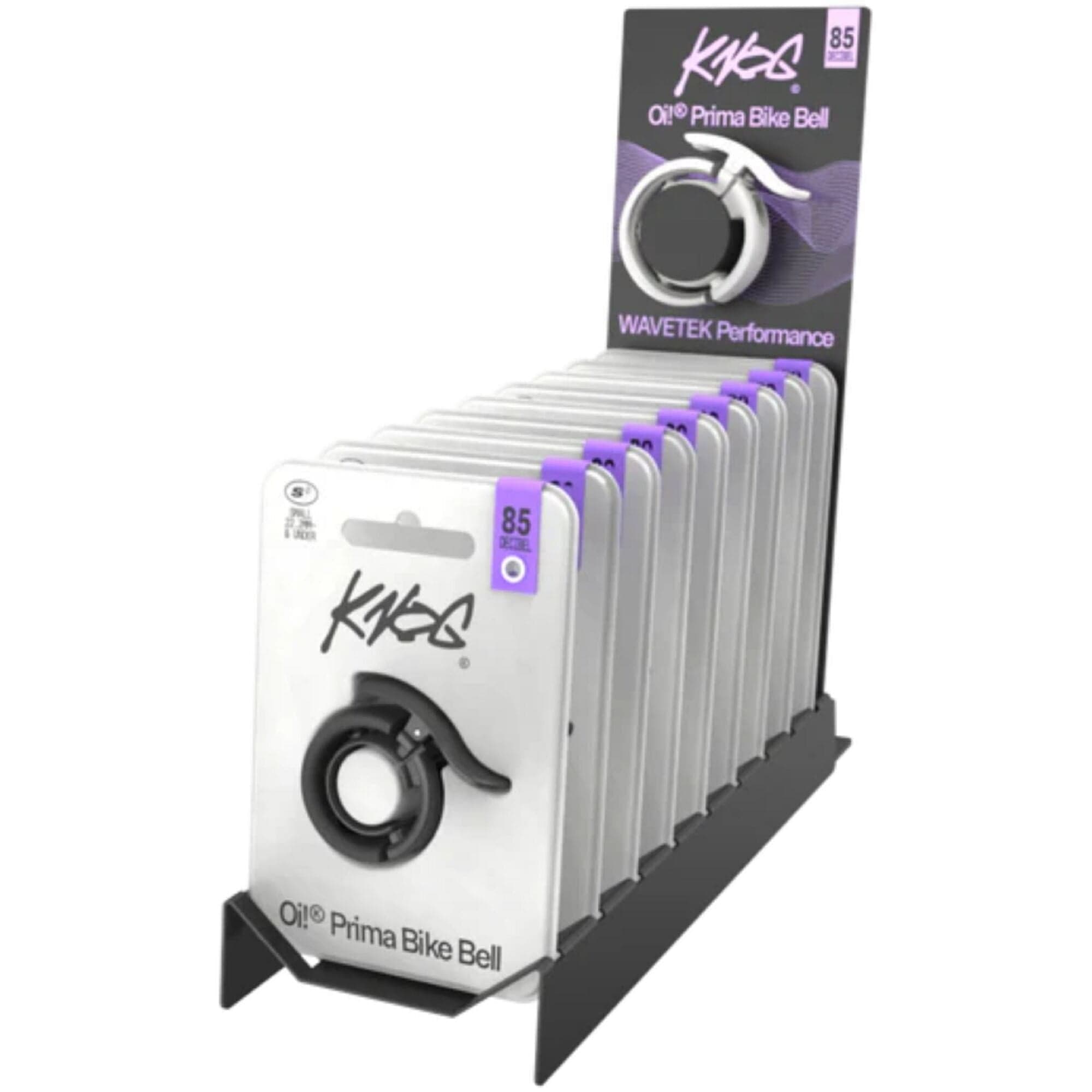 Knog Oi Prima Bell 10pc Mixed Primer Grey 2*SM/L and Anthracite 3*Small/Large