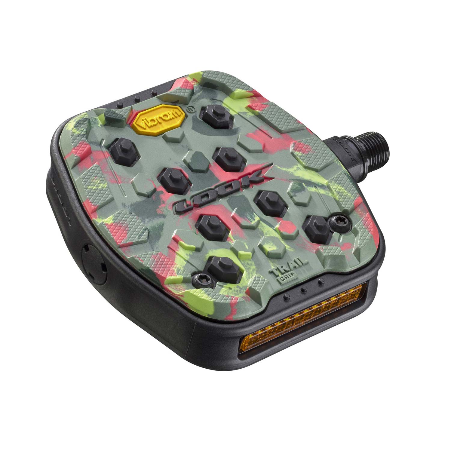 Look Trail Grip Flat Mtb Pedals: Camo