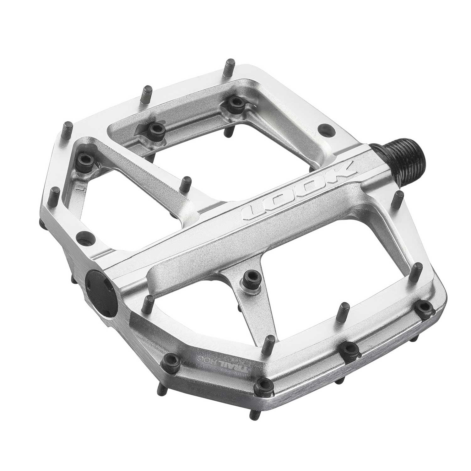 Look Trail Roc Plus Flat Mtb Pedals: Silver
