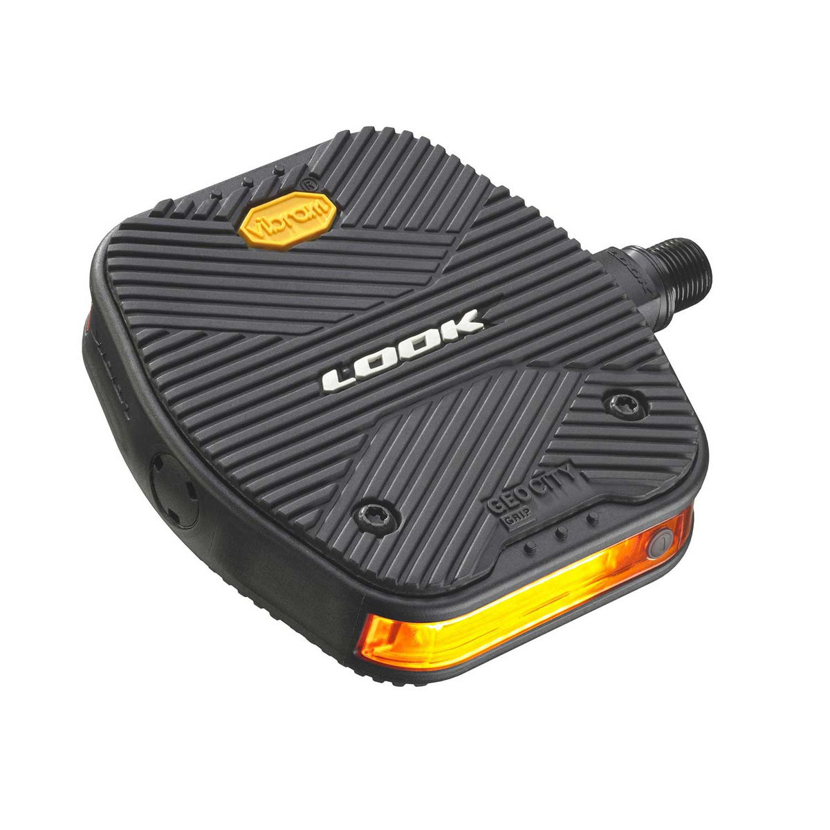 Look Geo City Grip Vision Flat Pedals: Black