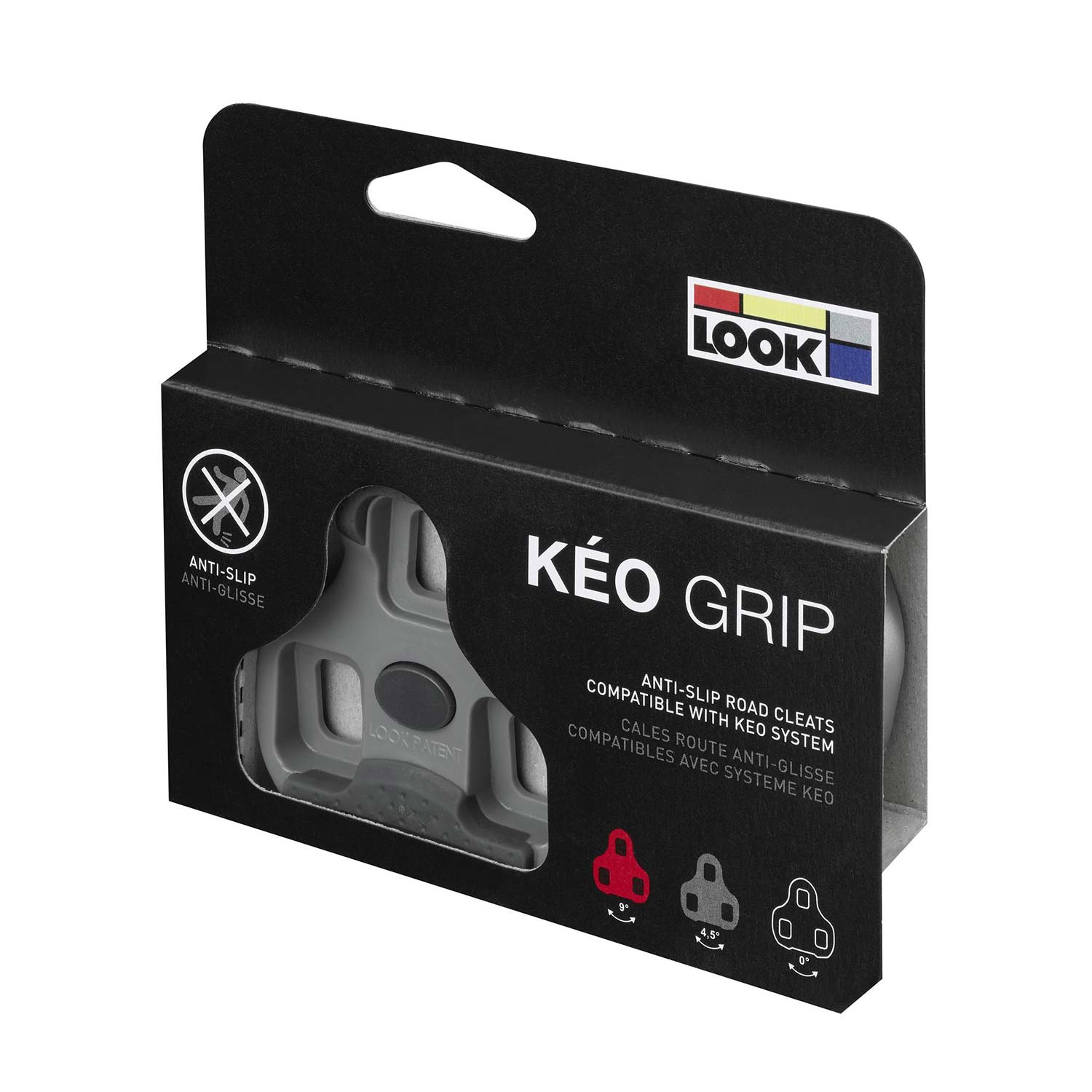 Look Cleat Keo Grip 4.5 Degrees Grey