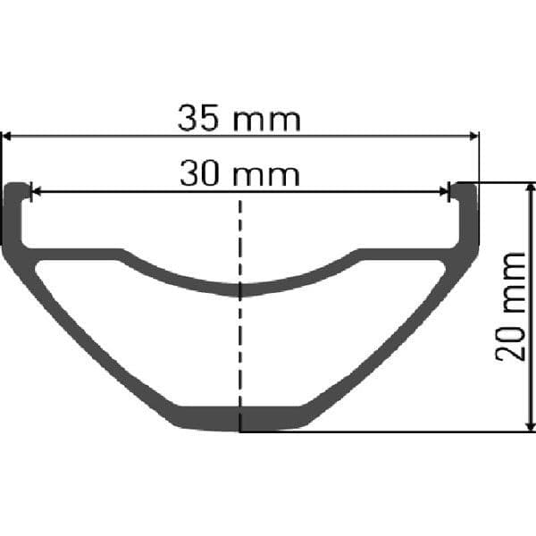 DT Swiss M 502 Sleeve-joined disc-specific 28 hole Presta-drilled black - 29