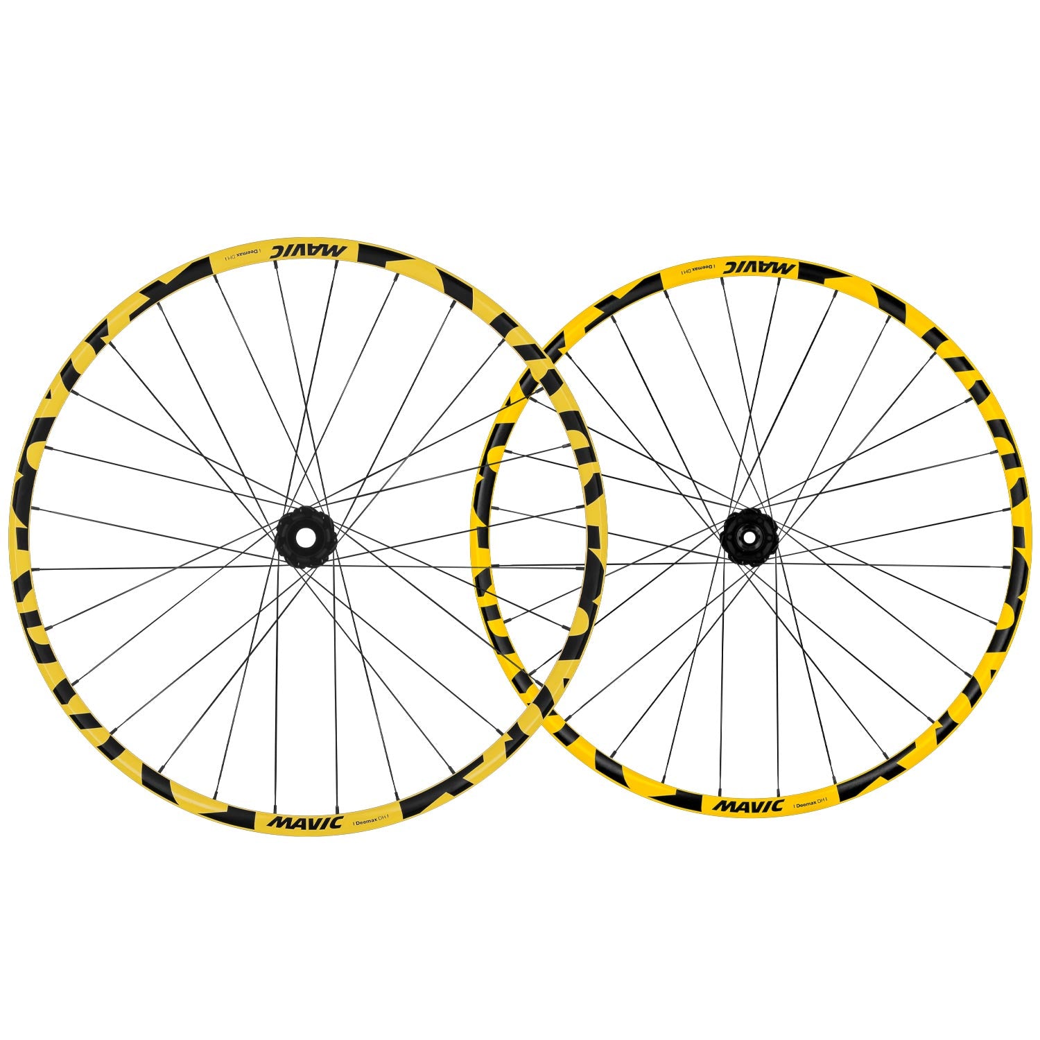 Mavic Deemax DH Yellow Mullet 6 Bolt Boost XD Pair