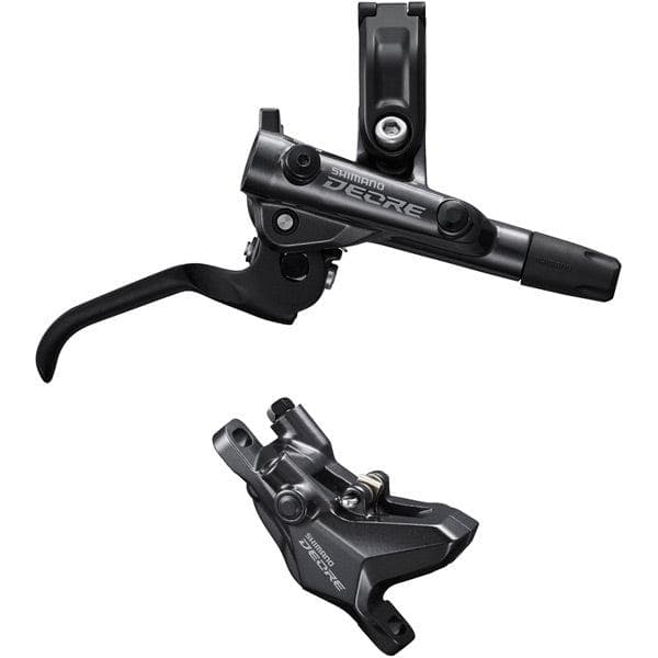 Load image into Gallery viewer, Shimano Deore BR-M6100/BL-M6100 Deore bled brake lever/post mount 2 pot calliper; front right
