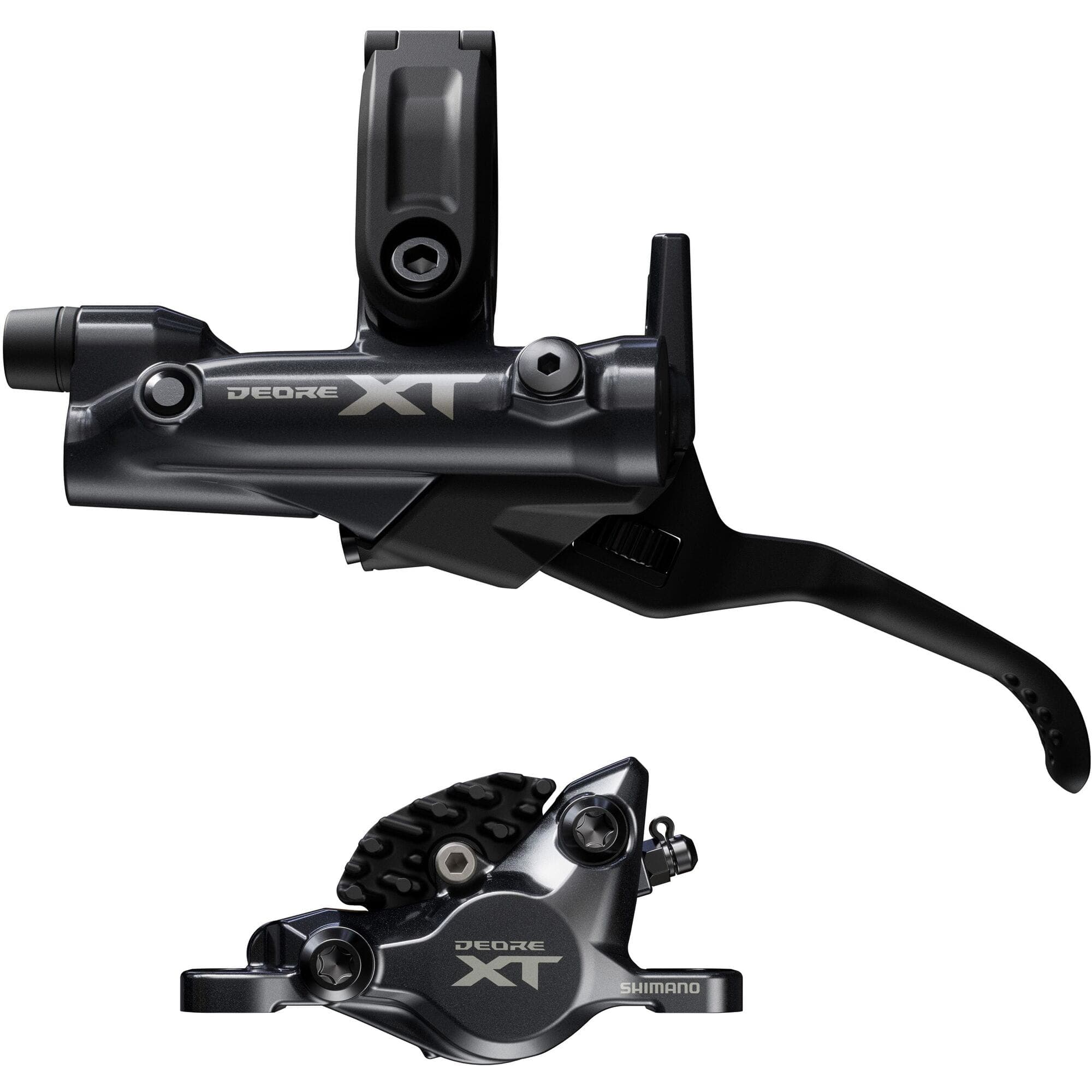 Shimano-Deore-XT-BR-M8200/BL-M8200-XT-2-pot-bled-brake-lever/post-mount-calliper,-rear-left