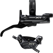 Shimano-Deore-XT-BR-M8220/BL-M8200-XT-4-pot-bled-brake-lever/post-mount-calliper,-front-right
