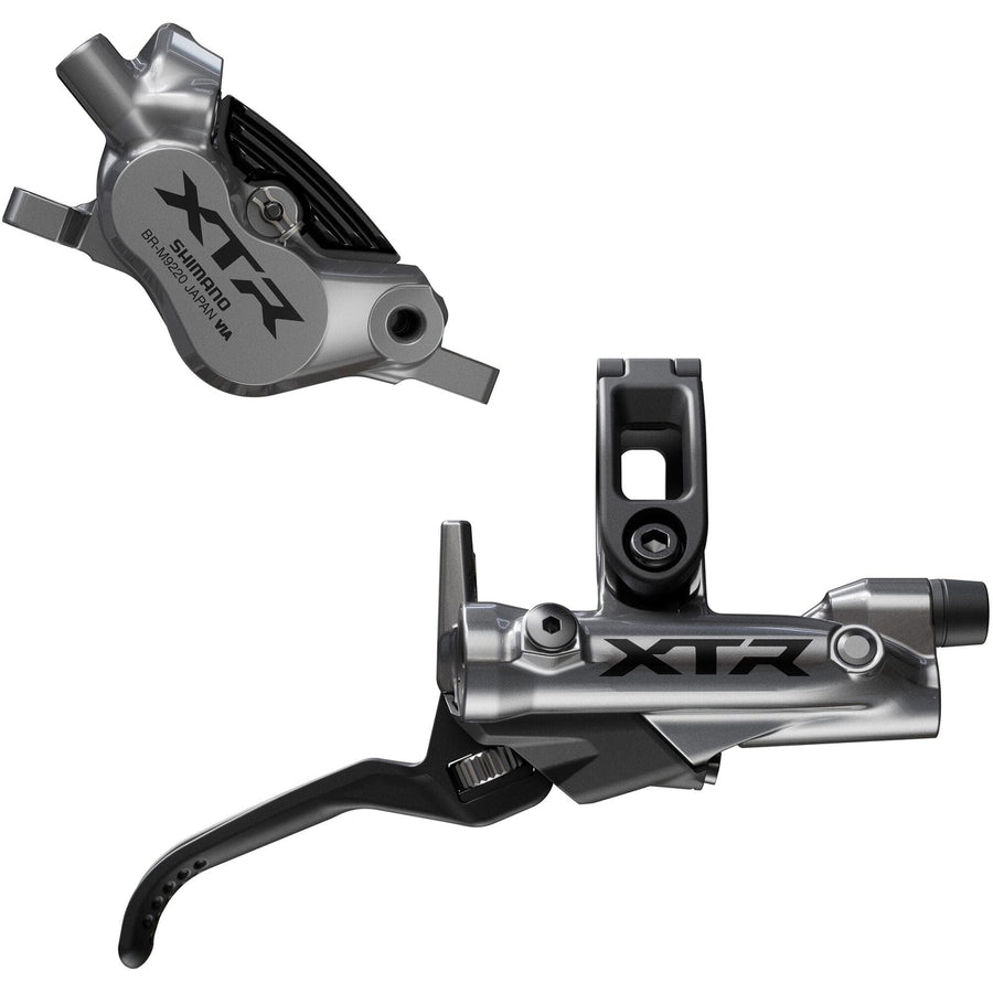 Shimano XTR BR-M9220/BL-M9220 XTR 4 pot bled brake lever/post mount calliper, front right